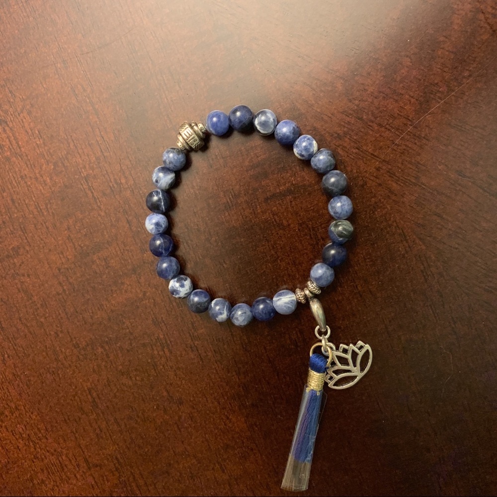 SOLD SOLD SOLD Mala Sodalite 24 6mm Beads Bracelet